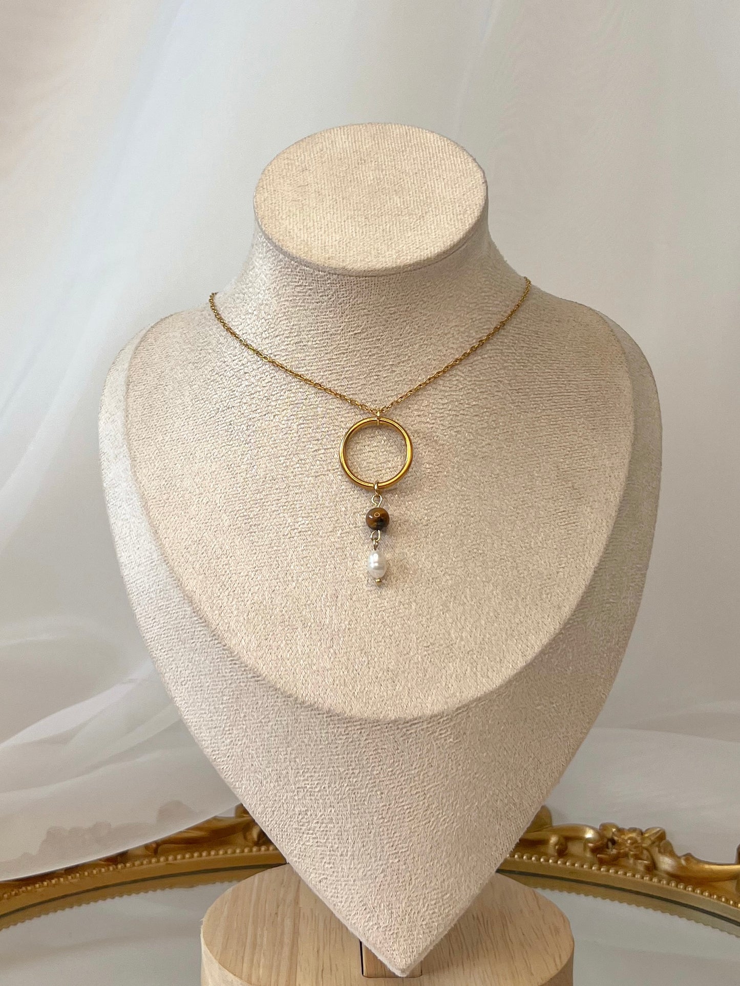 Collier Elfea - Oeil de Tigre