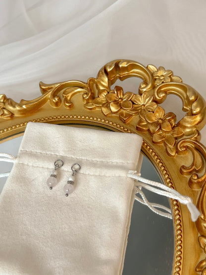 Boucles d’oreilles Selia - Quartz rose