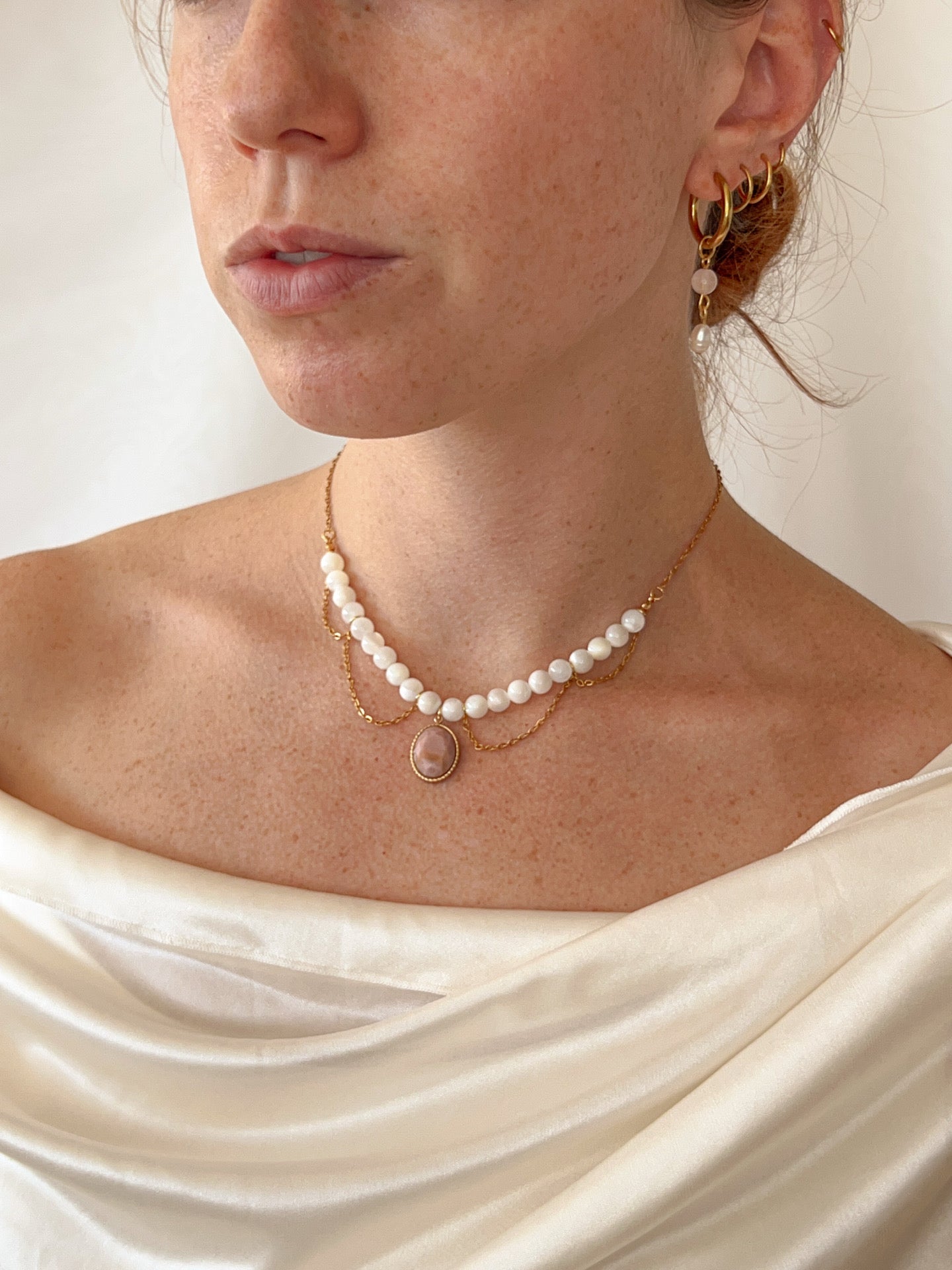 Collier Daphné - Nacre