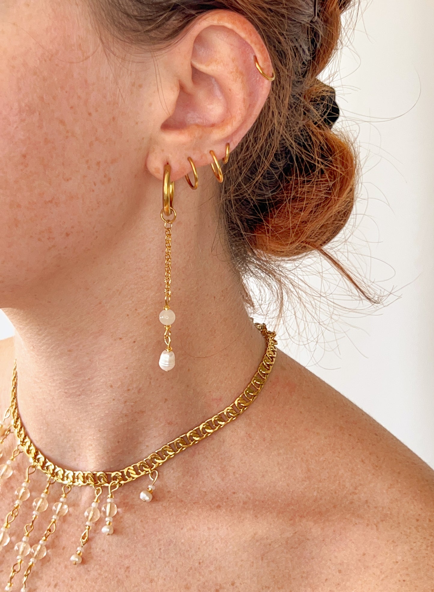 Boucles d’oreilles Melyra - Pierre de lune