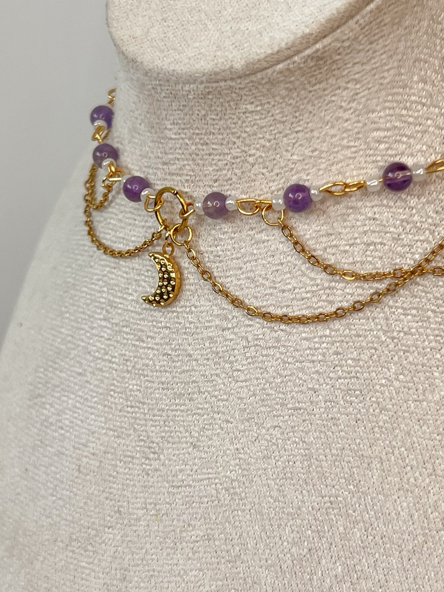 Collier Lunara - Améthyste