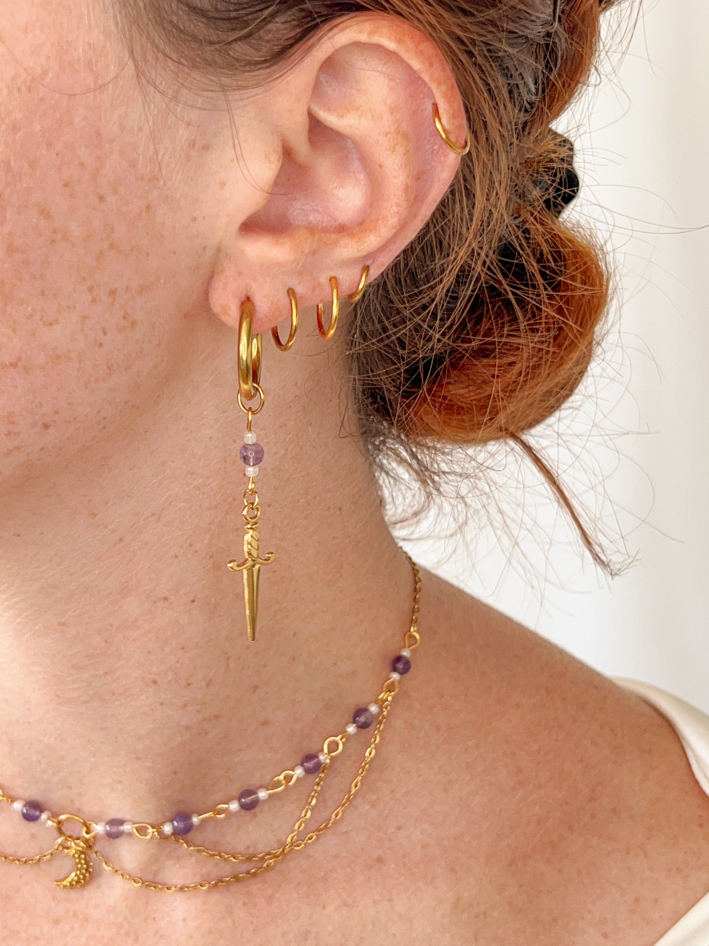 Boucles d’oreilles Ashra - Améthyste