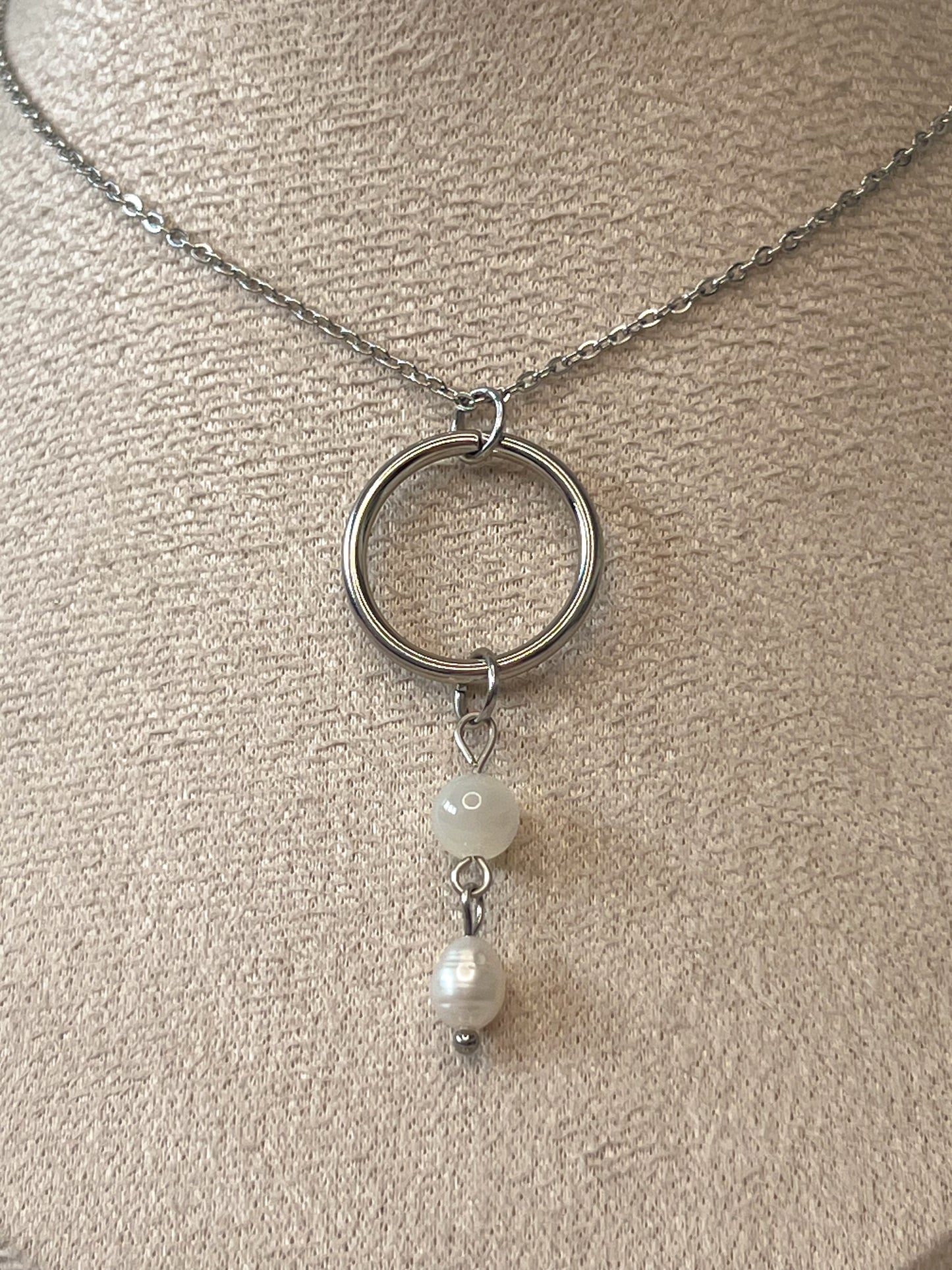 Collier Elfea - Nacre argenté