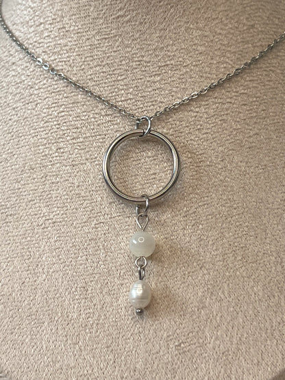 Collier Elfea - Nacre argenté