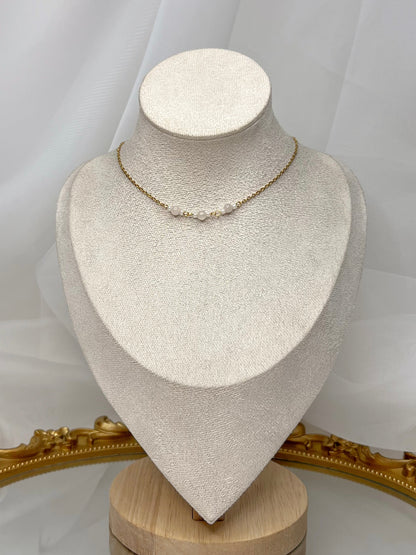 Collier Lya - Quartz Rose