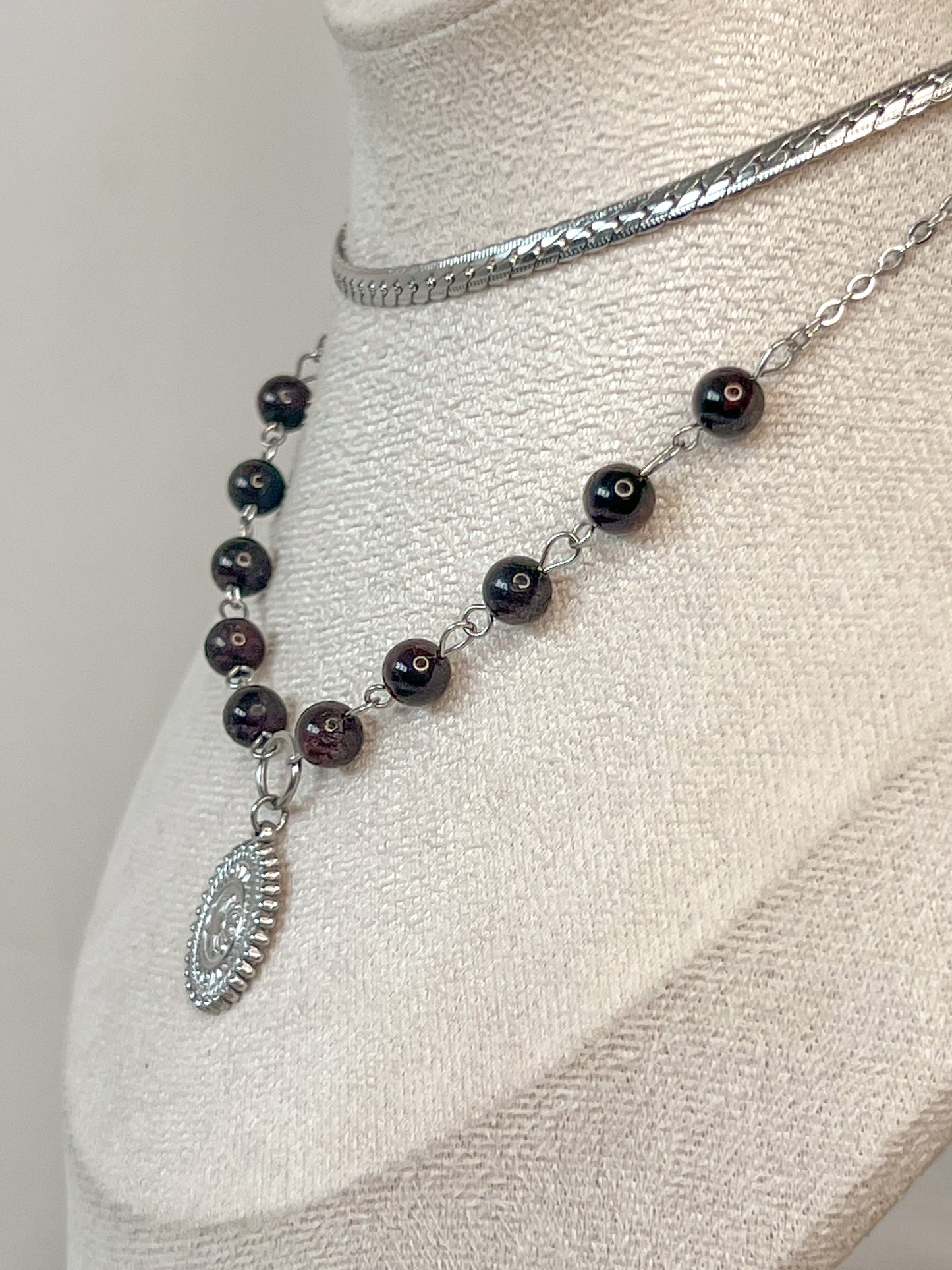 Collier Kalliopée - Grenat almandin