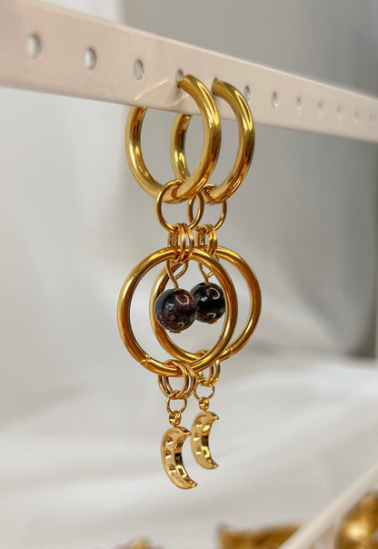 Boucles d’oreilles Astra - Grenat almandin