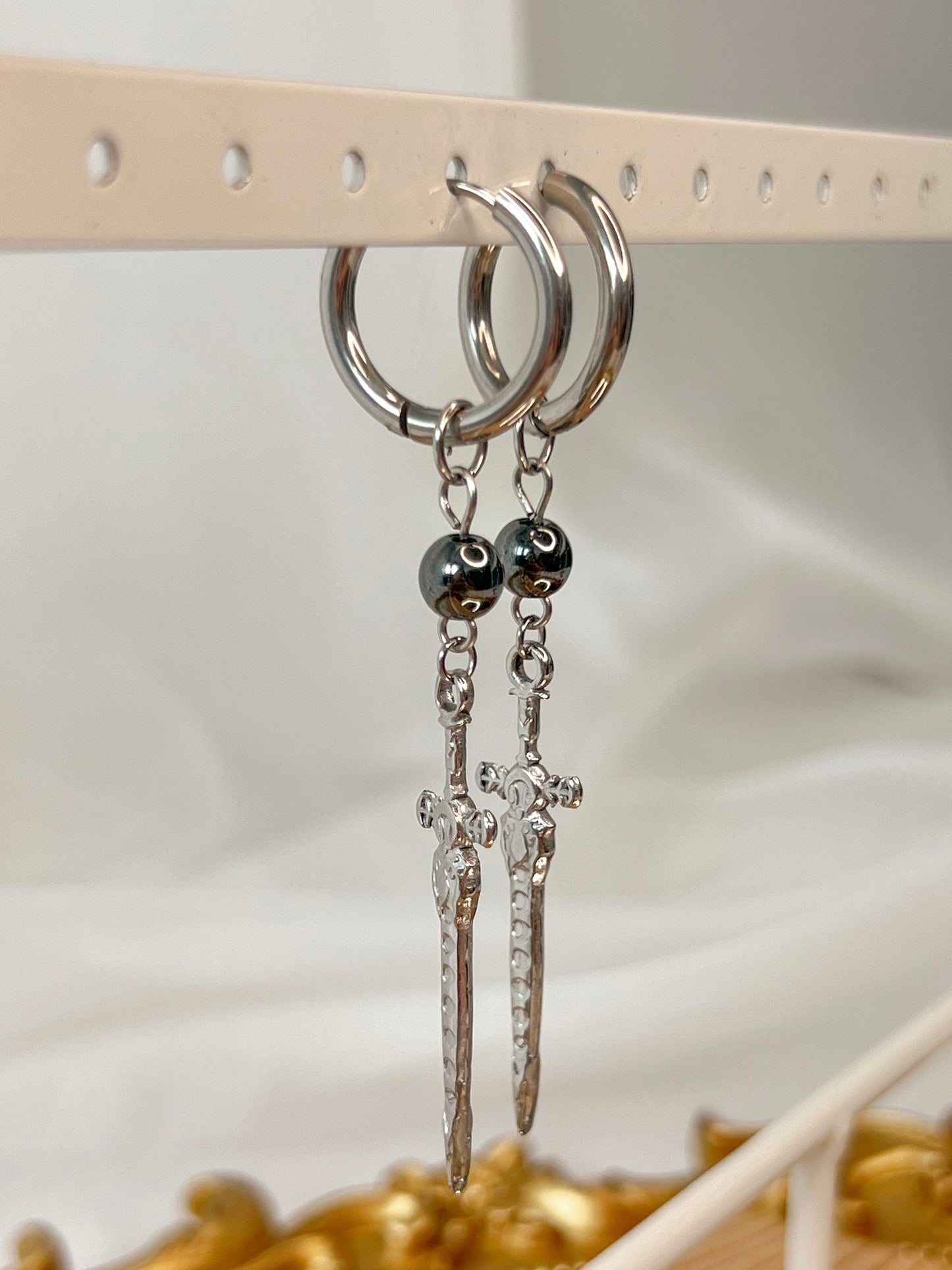 Boucles d’oreilles Kaelia - Hématite