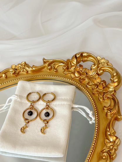 Boucles d’oreilles Astra - Grenat almandin