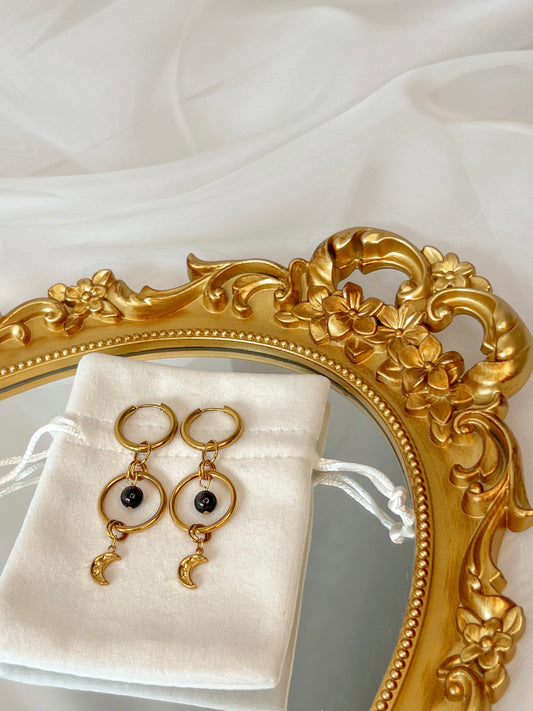 Boucles d’oreilles Astra - Grenat almandin