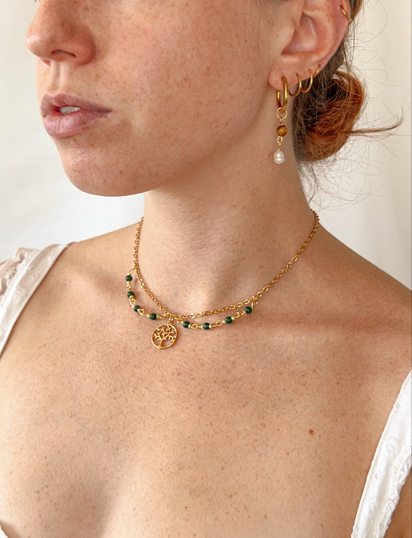 Boucles d’oreilles Aurora - Œil de tigre