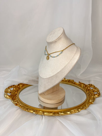 Collier Déméter - Aigue marine