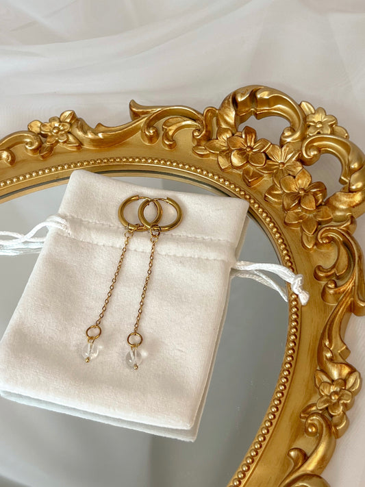 Boucles d’oreilles Avalone - Cristal de roche