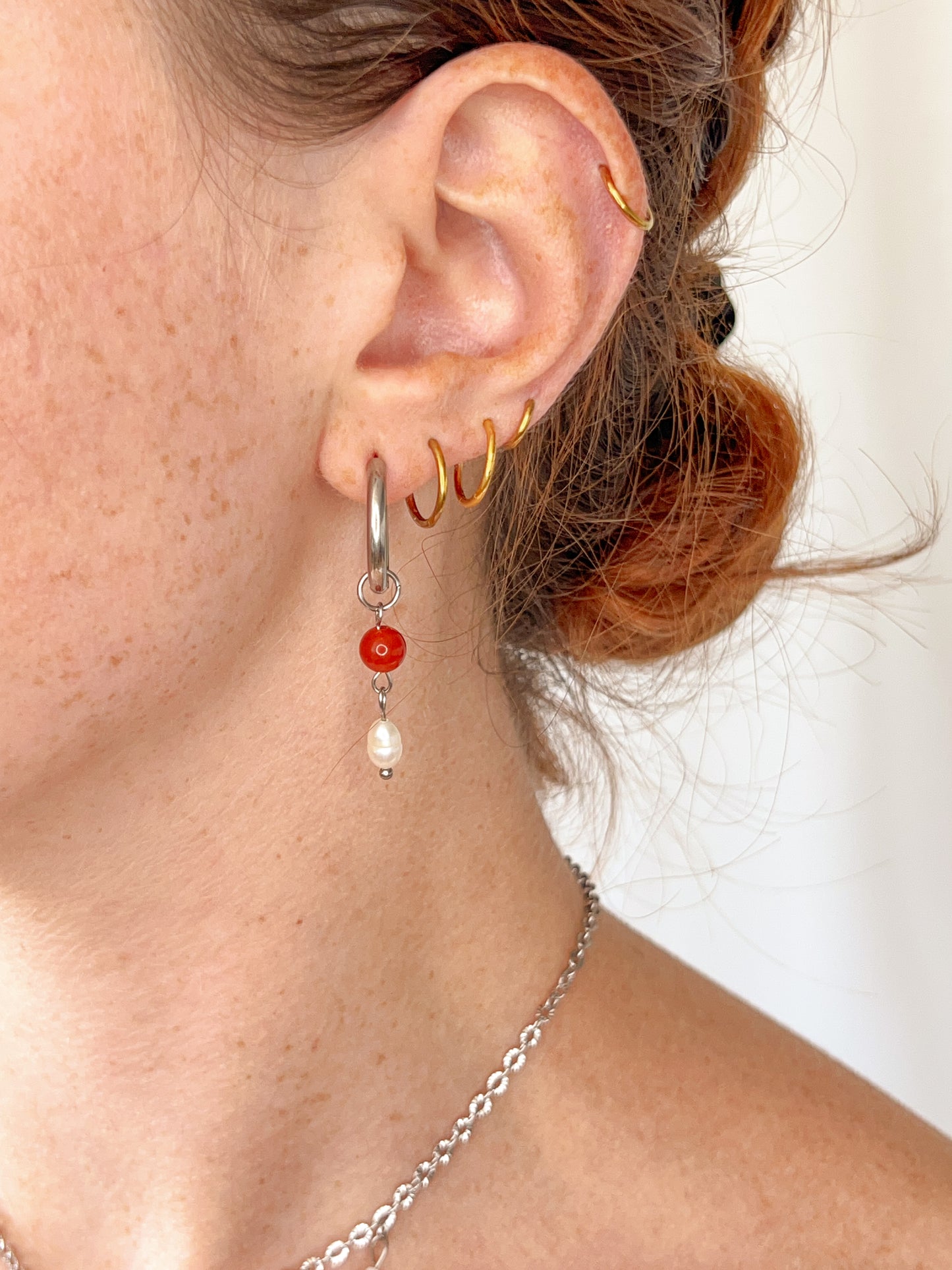 Boucles d’oreilles Aurora - Cornaline