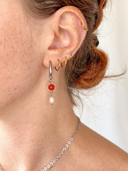 Boucles d’oreilles Aurora - Cornaline