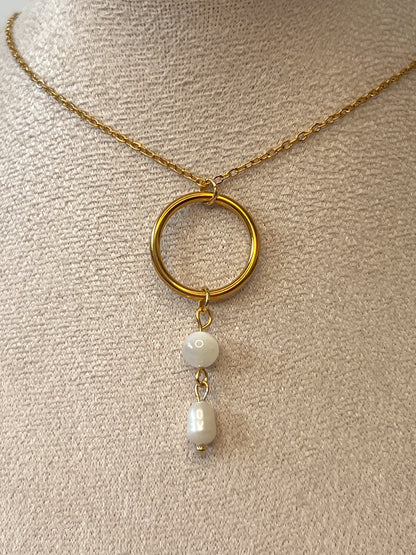 Collier Elfea - Nacre doré