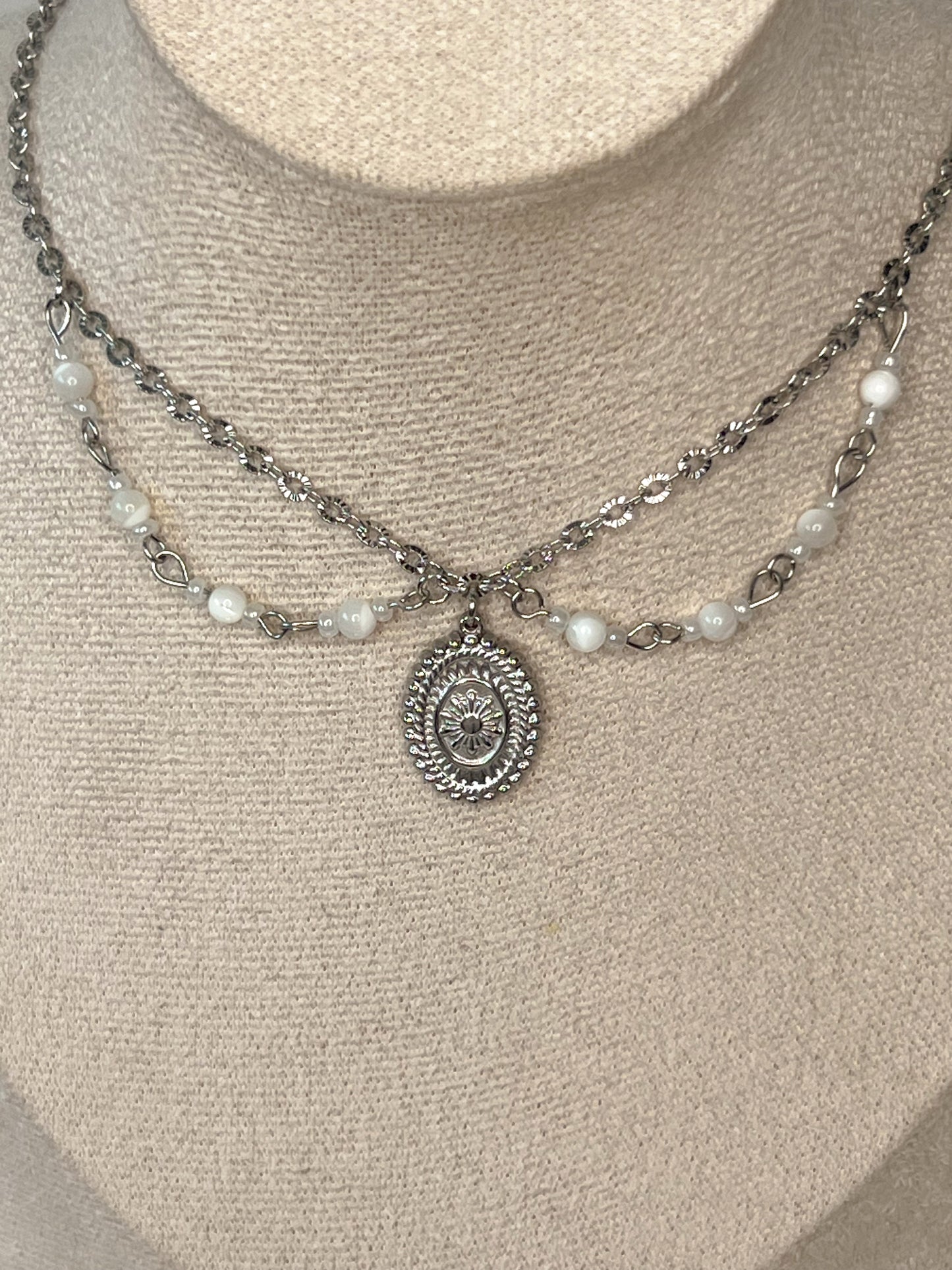 Collier Déméter - Nacre