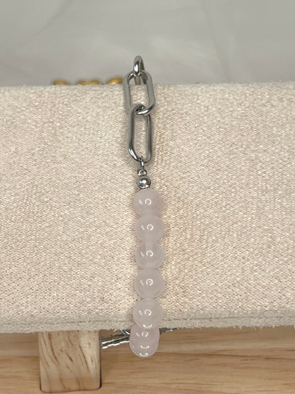 Bracelet Vaelia - Quartz rose