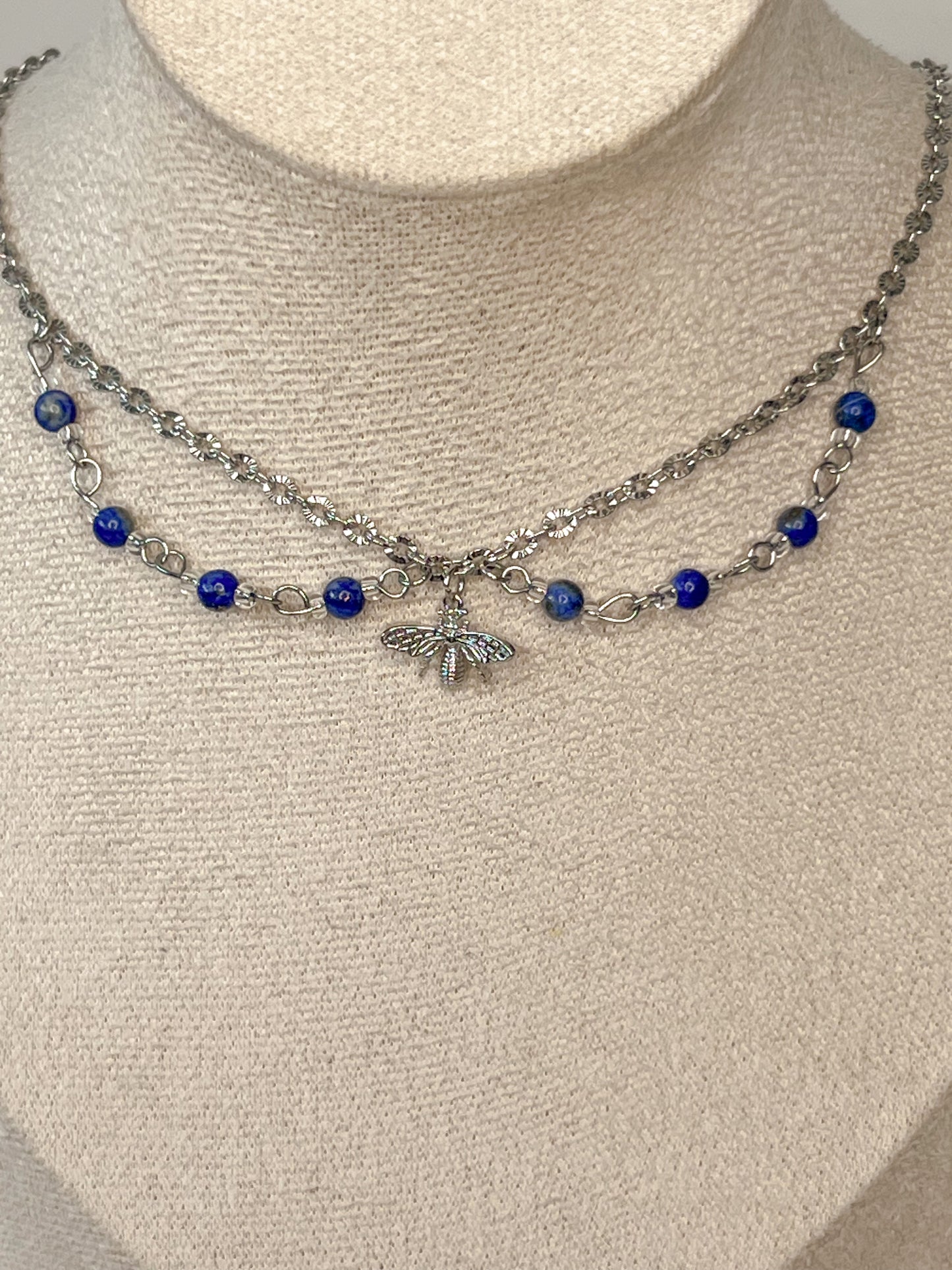 Collier Déméter - Lapis lazuli
