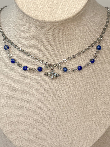 Collier Déméter - Lapis lazuli
