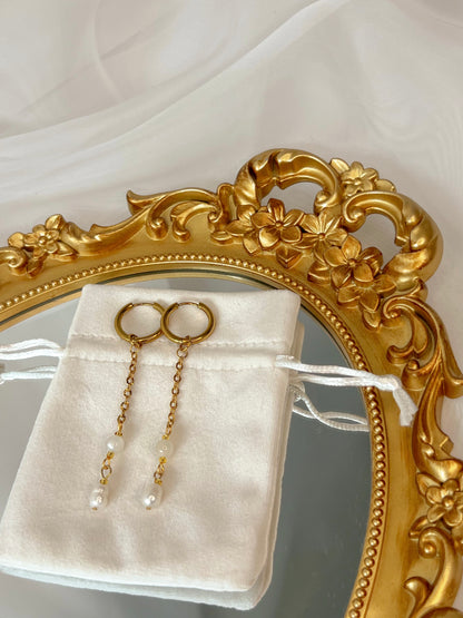 Boucles d’oreilles Melyra - Pierre de lune