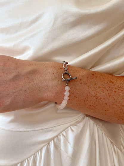 Bracelet Vaelia - Quartz rose