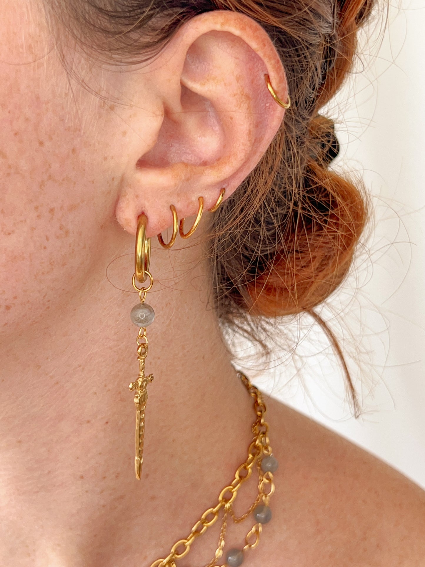 Boucles d’oreilles Kaelia - Labradorite