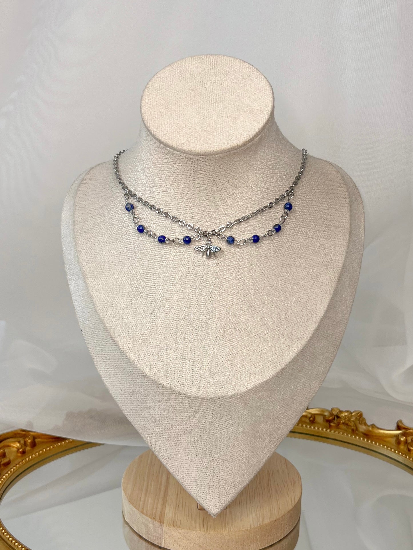 Collier Déméter - Lapis lazuli