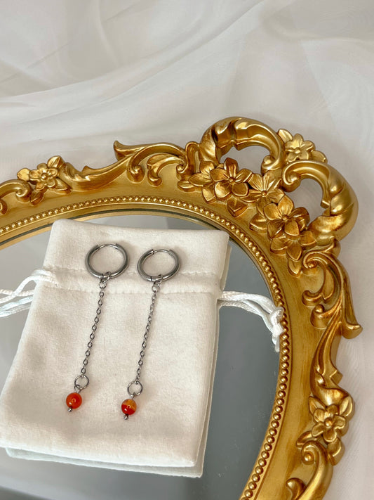 Boucles d’oreilles Avalone - Cornaline