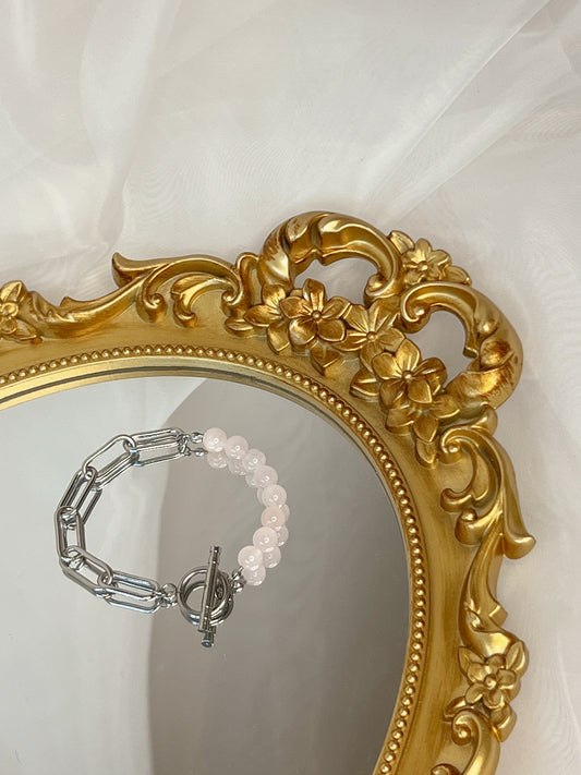 Bracelet Vaelia - Quartz rose