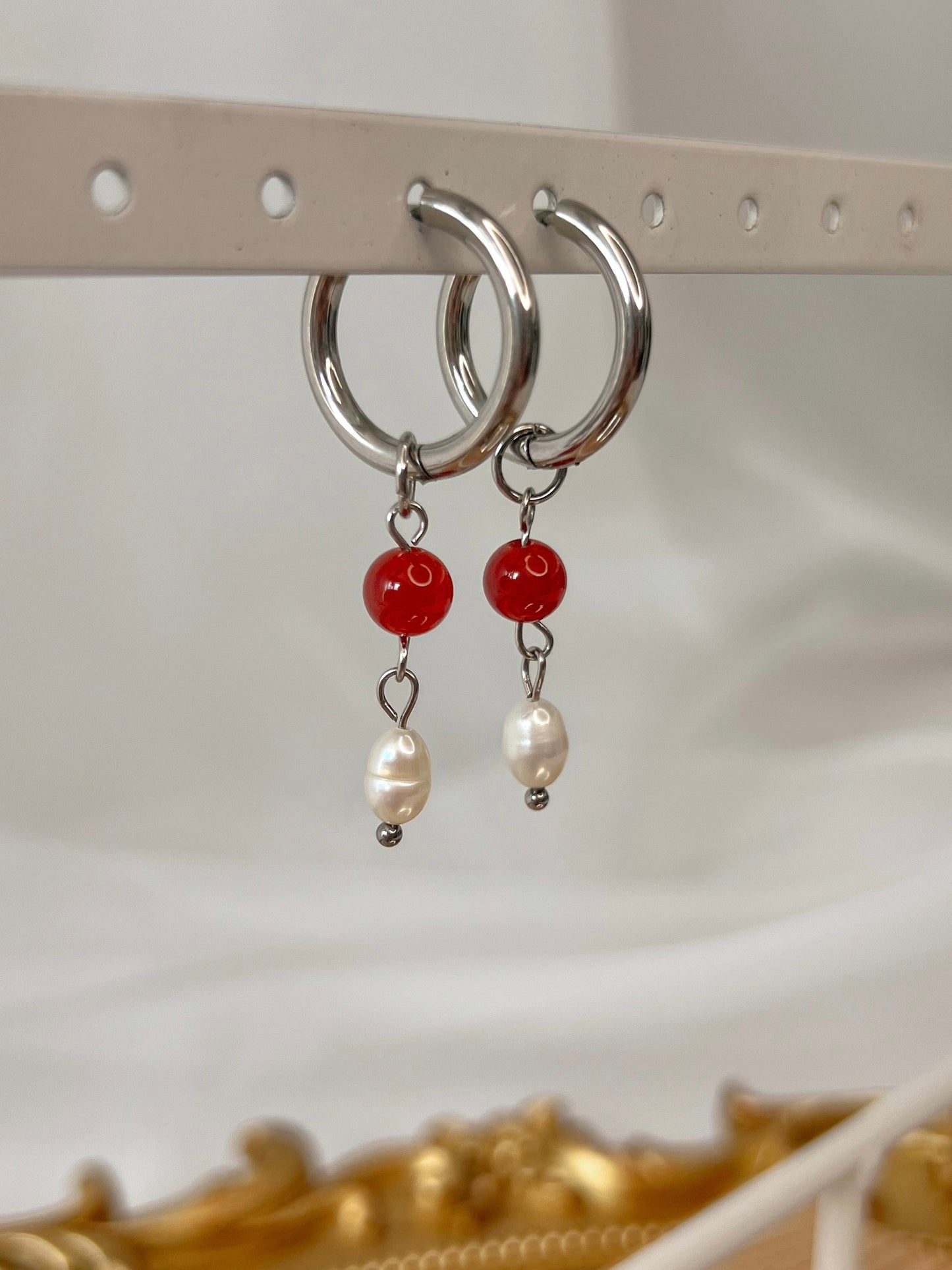 Boucles d’oreilles Aurora - Cornaline