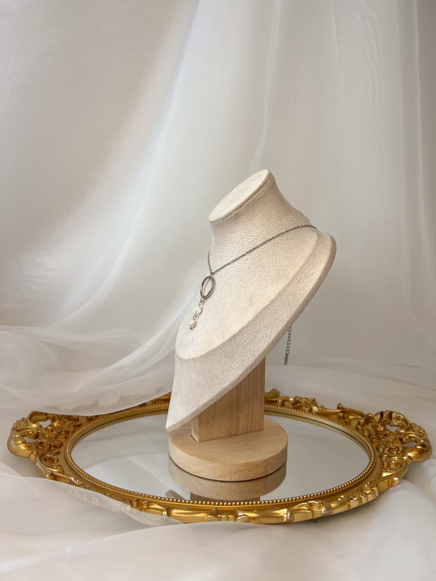 Collier Elfea - Nacre argenté