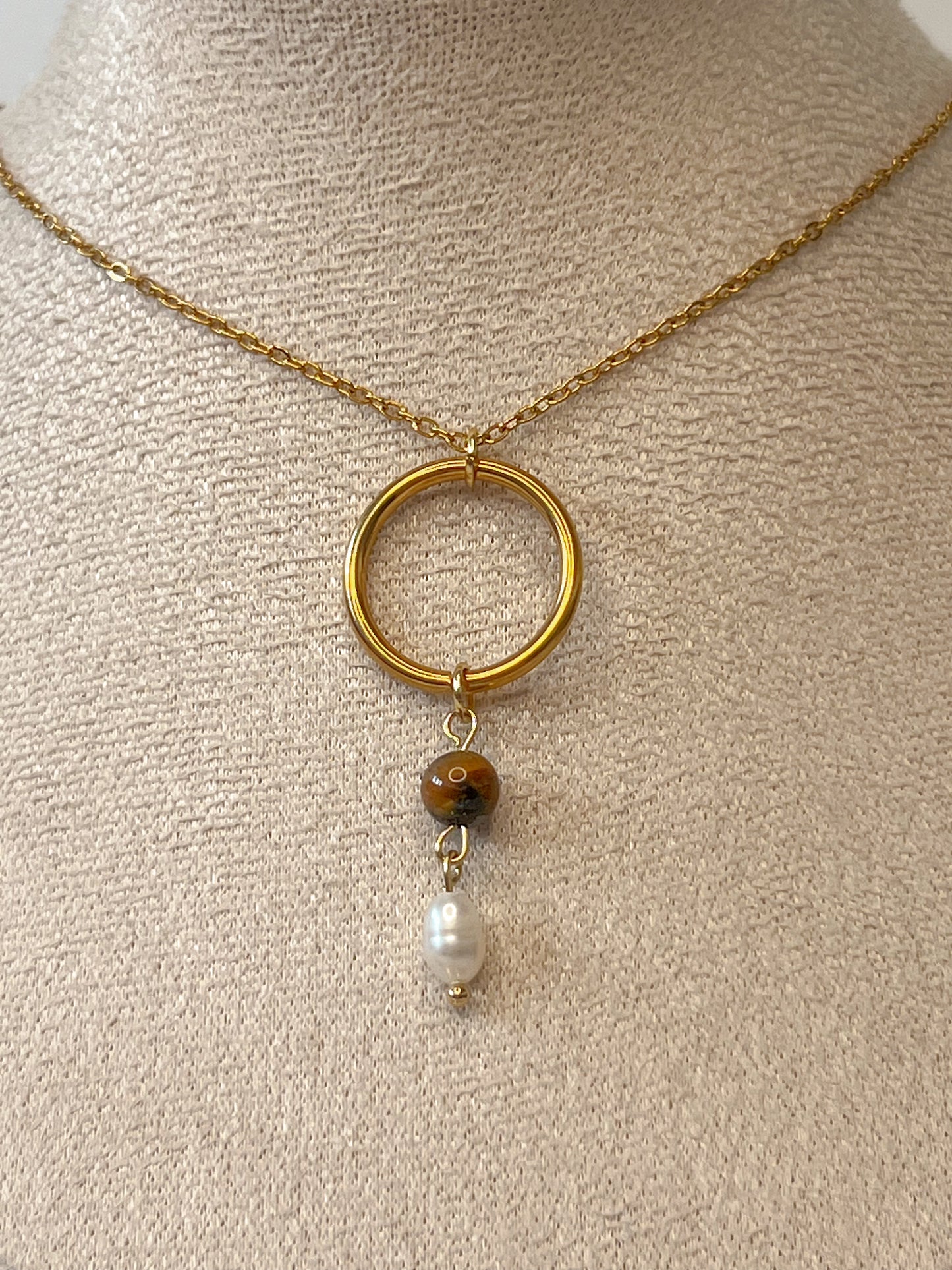 Collier Elfea - Oeil de Tigre