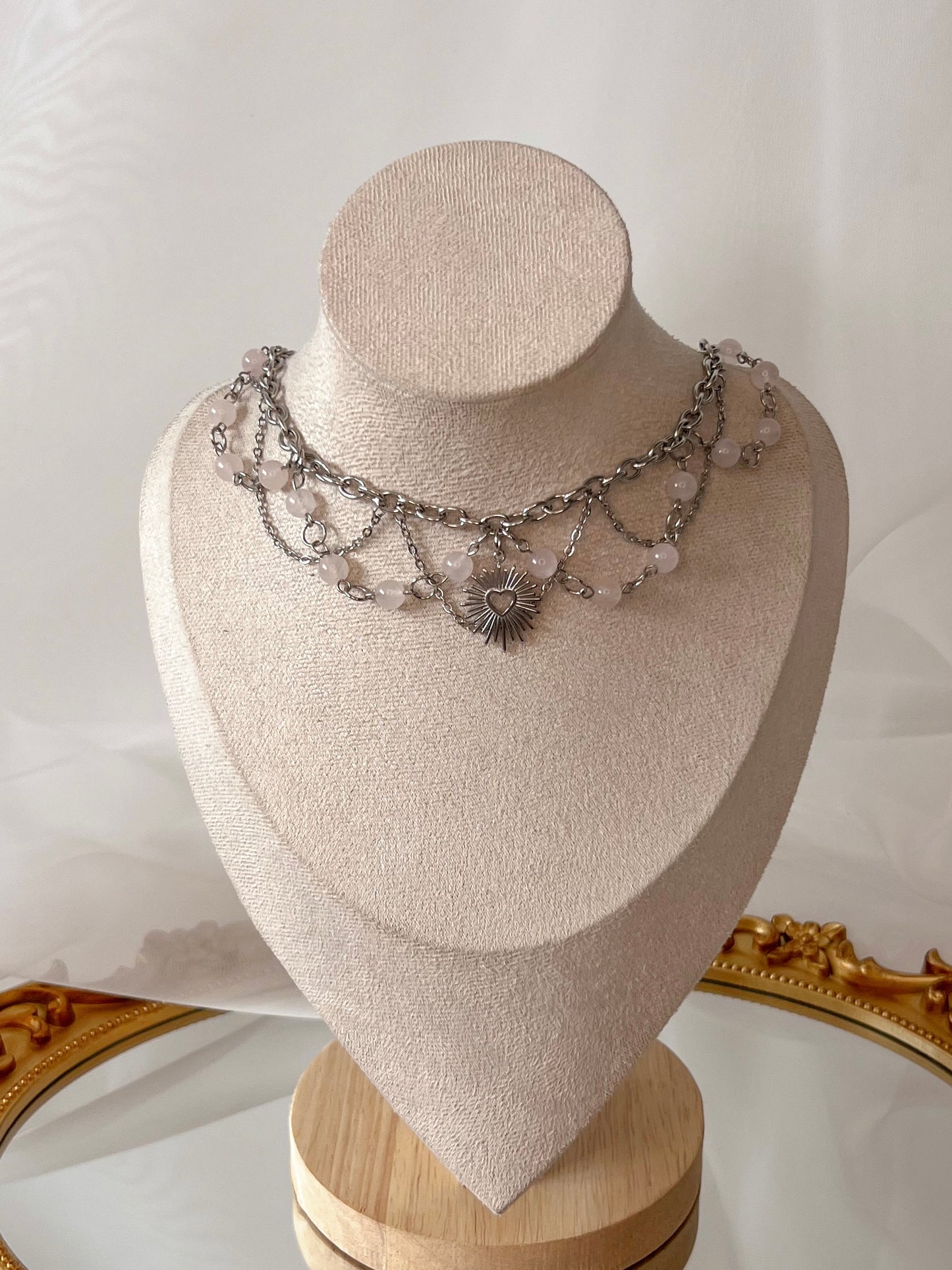 Collier Impérial - Quartz rose