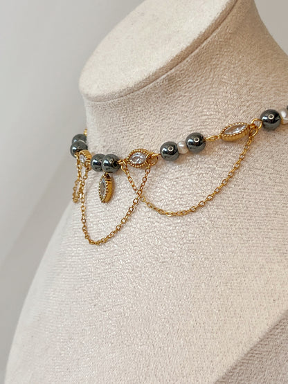 Collier Unique Feyre - Hématite