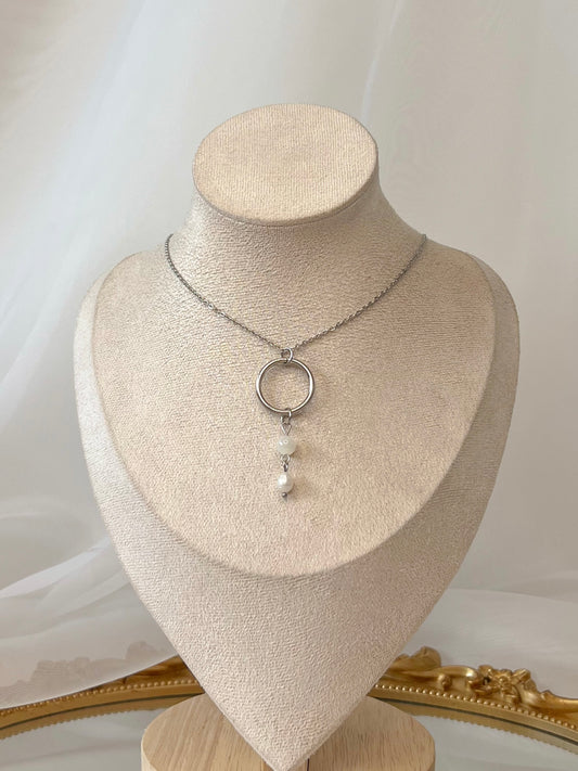 Collier Elfea - Nacre argenté