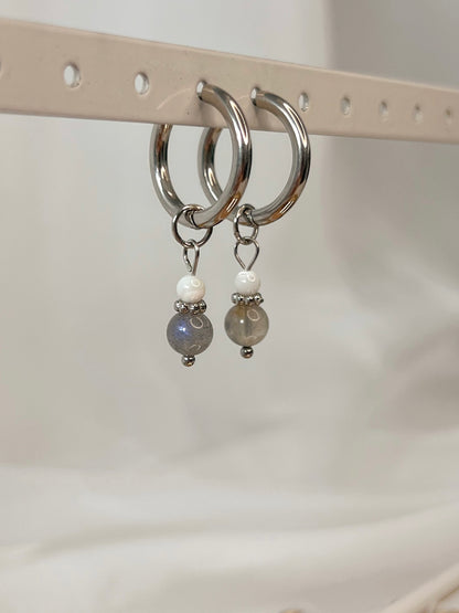 Boucles d’oreilles Selia - Labradorite